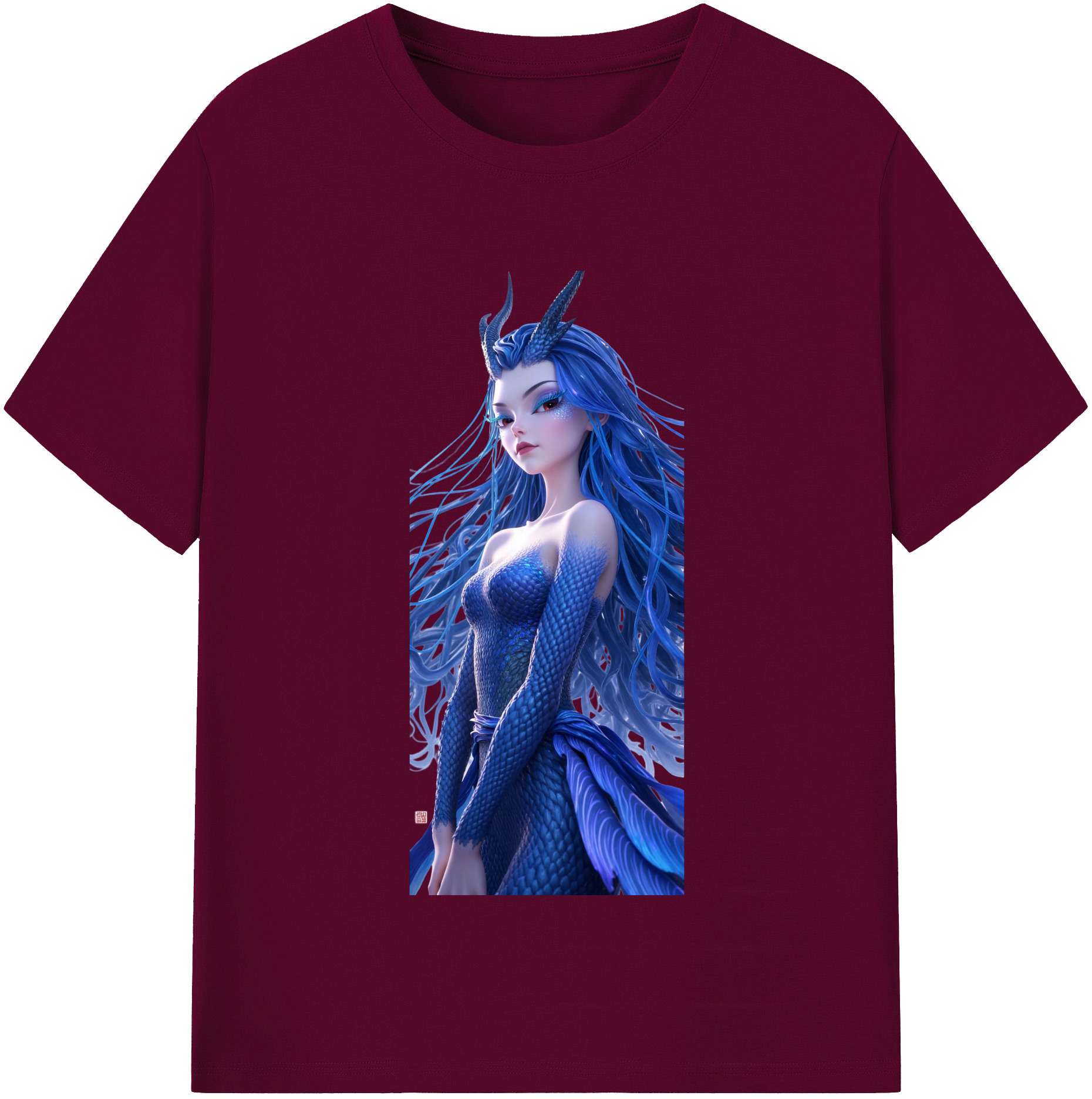（画像用） Ne Zha 2 ナタ 魔童の大暴れ レディースカジュアルプリントTシャツ（綿100％）